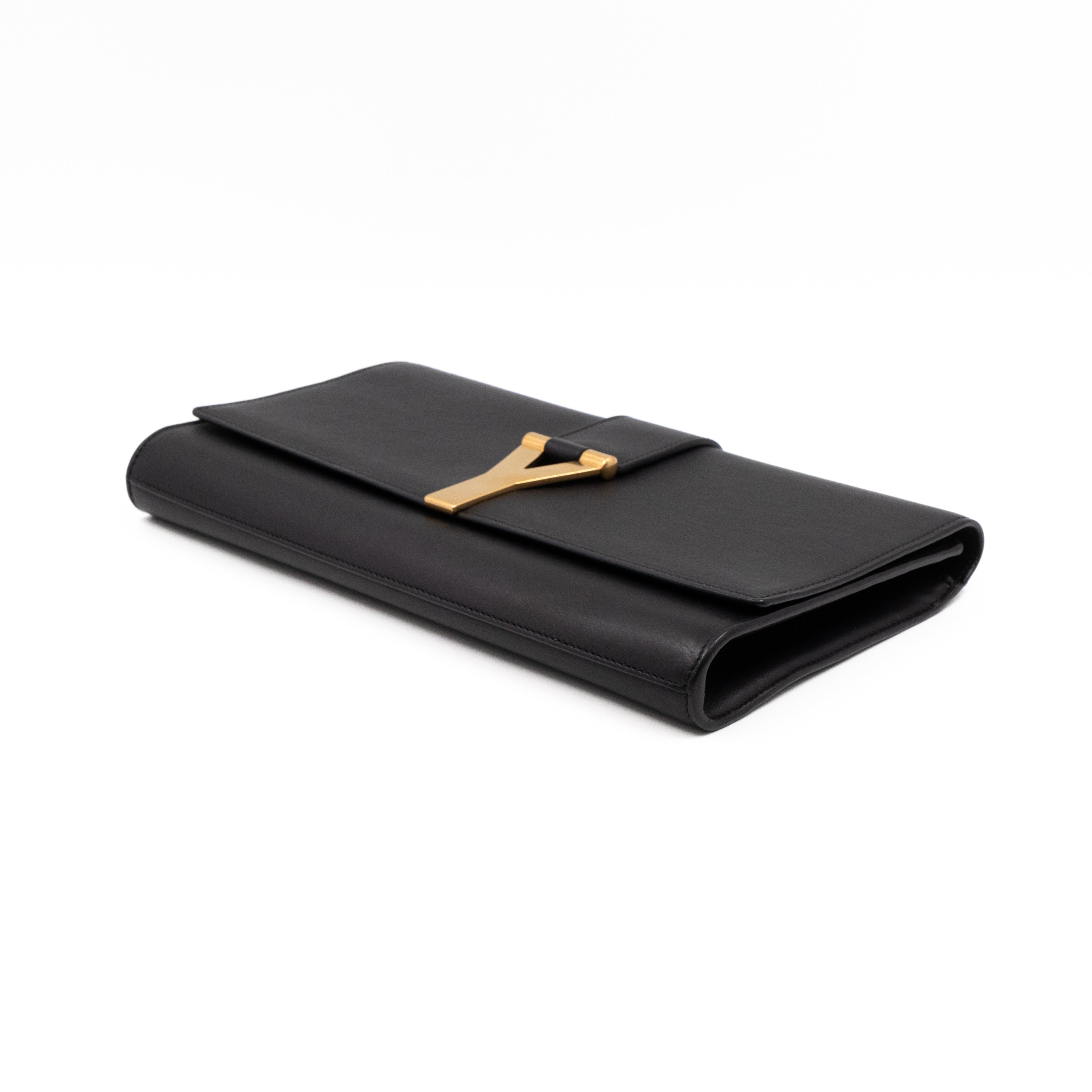 Chyc Clutch Black Leather