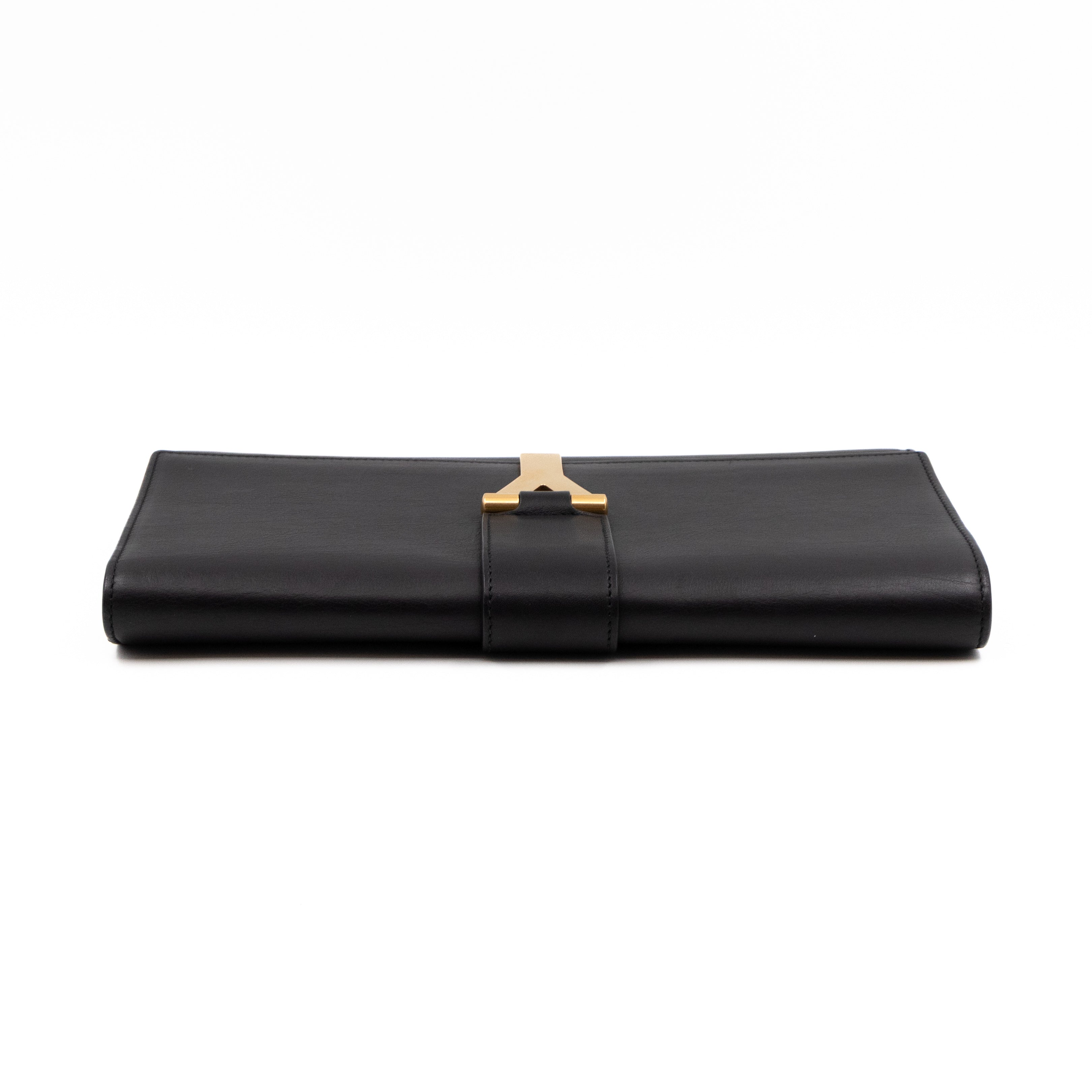 Chyc Clutch Black Leather