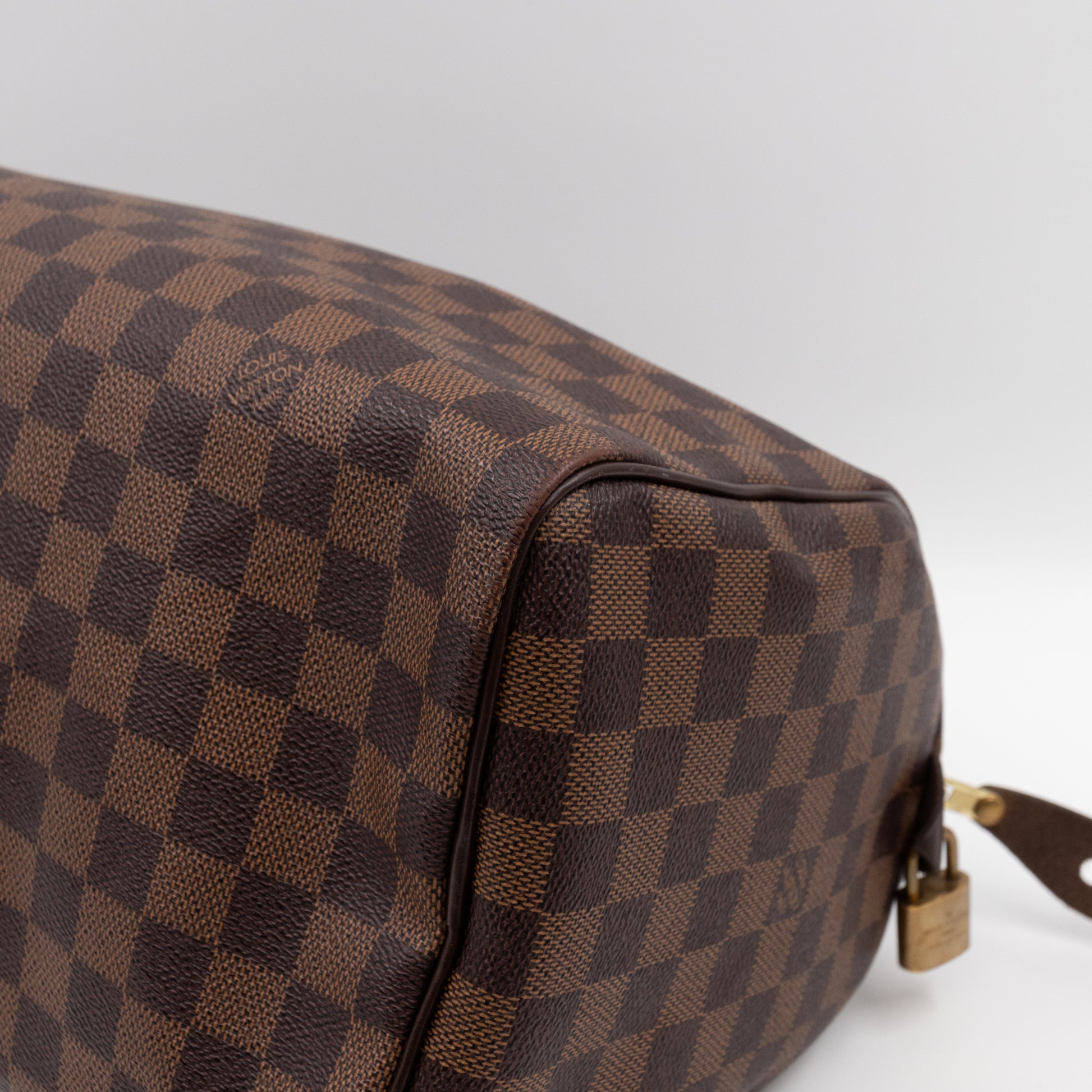 Louis Vuitton Damier Ebene Speedy 30 Boston Bag Leather ref.298000 - Joli  Closet