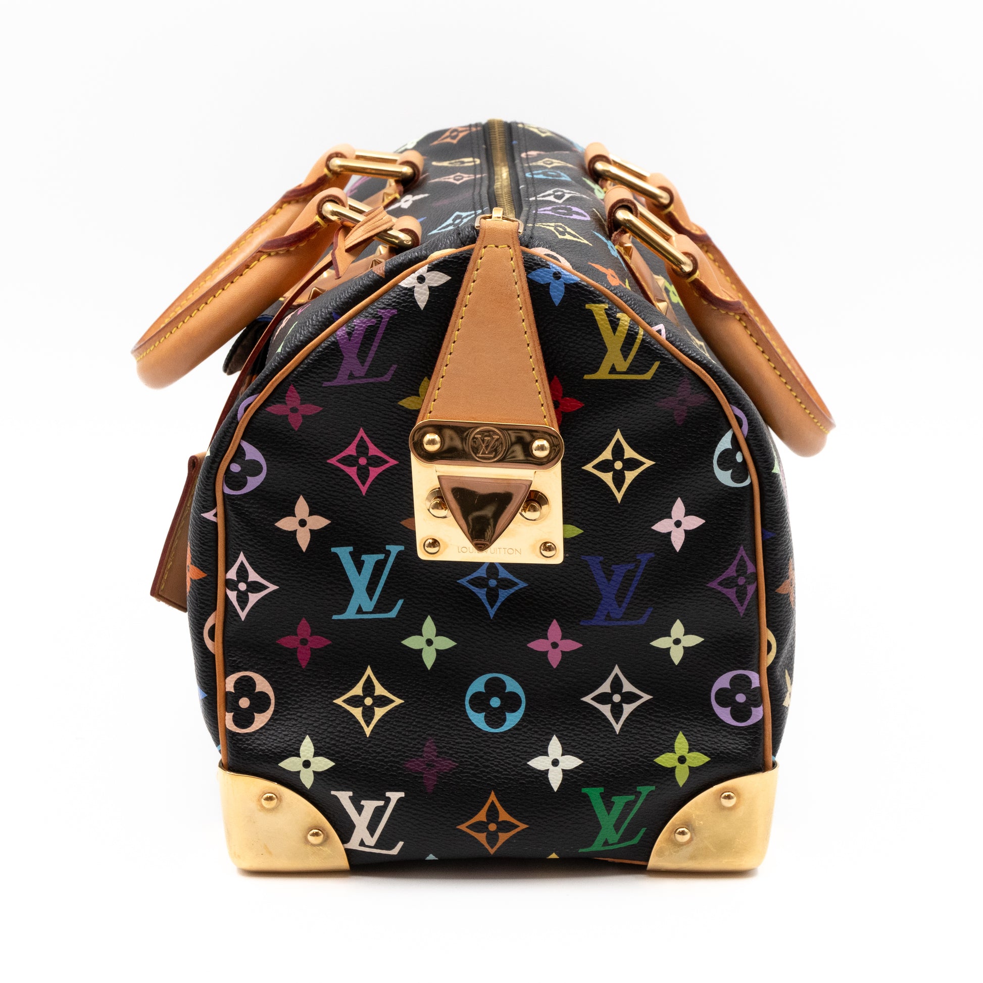 Louis Vuitton Black Monogram Multicolor Speedy 30 Bag