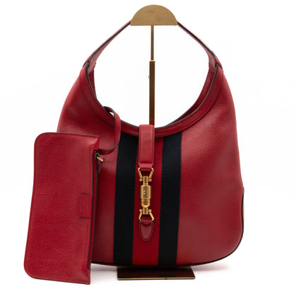 Jackie Hobo Bag Red Leather
