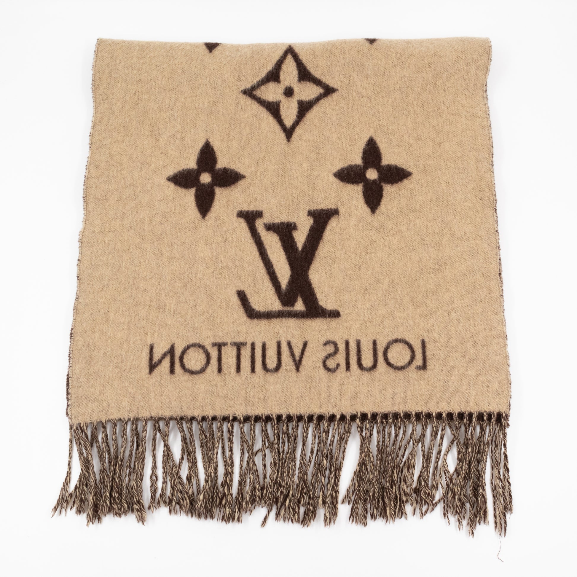 Louis Vuitton M78125 Reykjavik Scarf , Brown, One Size