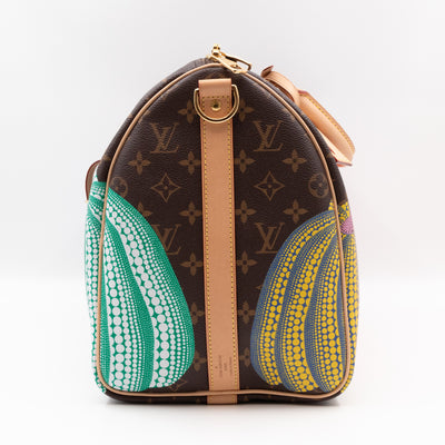 Keepall 45 Bandouliere LV x YK Monogram Pumpkin