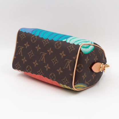 Speedy 20 Bandouliere LV x YK Monogram Pumpkins