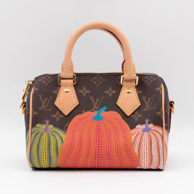 Speedy 20 Bandouliere LV x YK Monogram Pumpkins