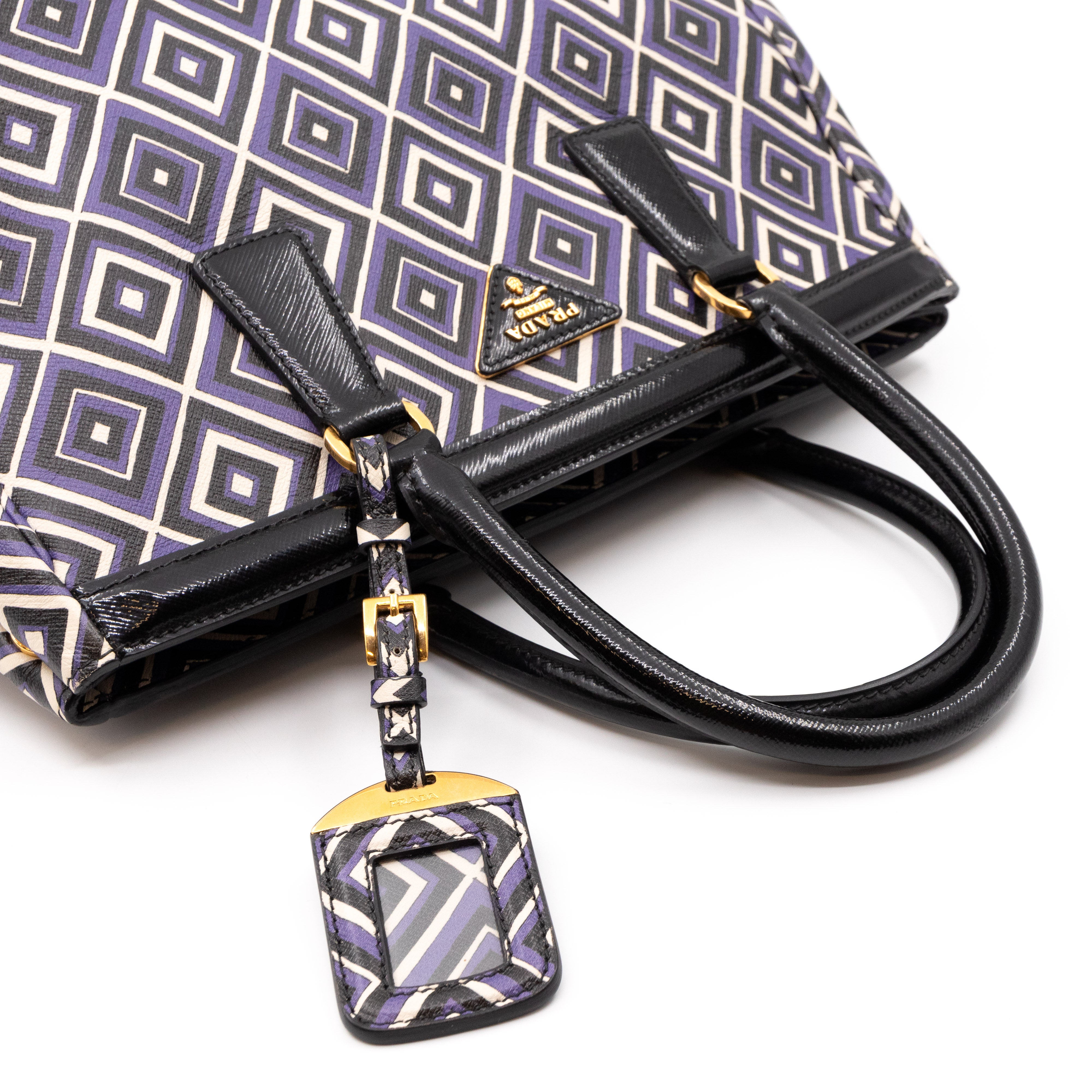 Tote Bag Diamond Print Leather