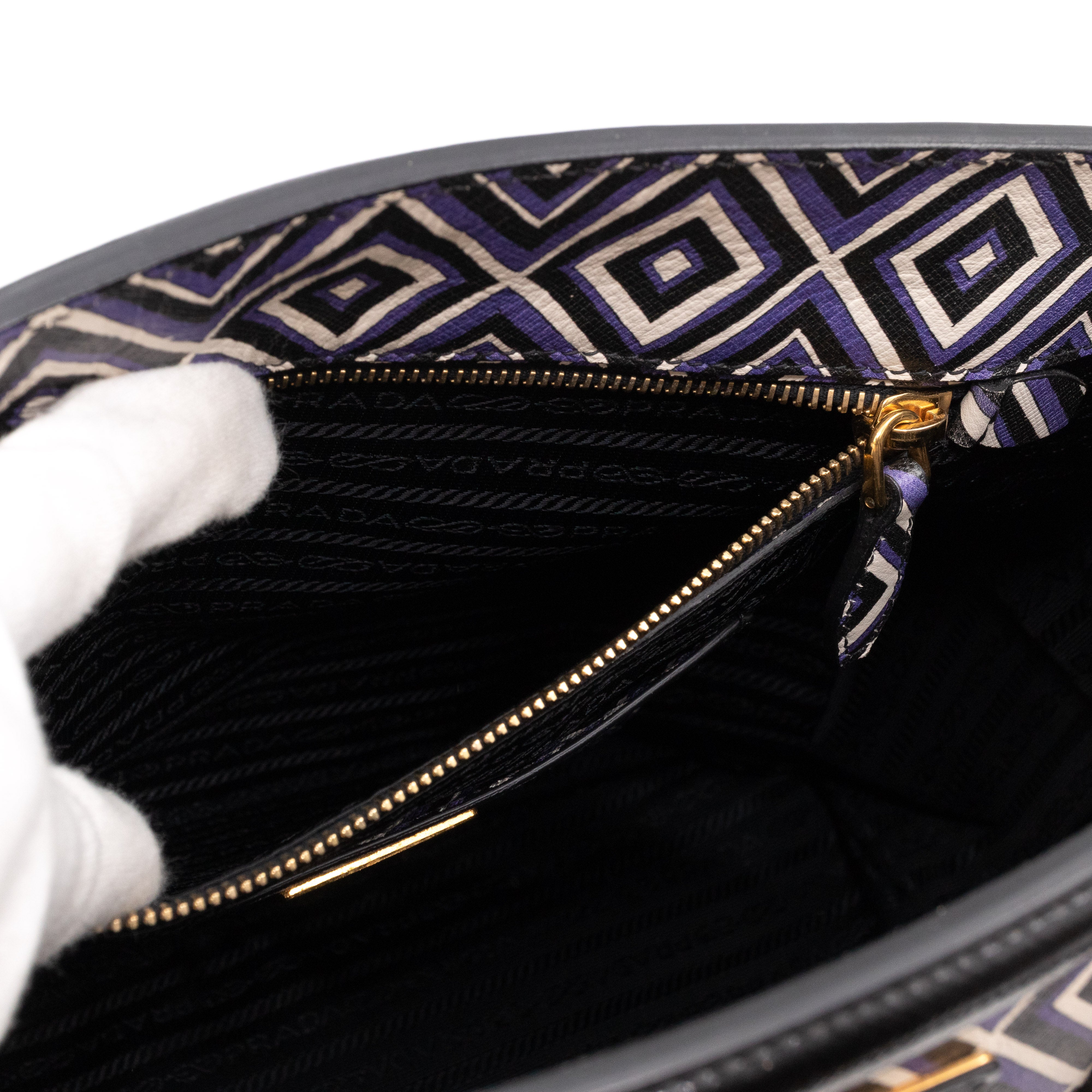 Tote Bag Diamond Print Leather
