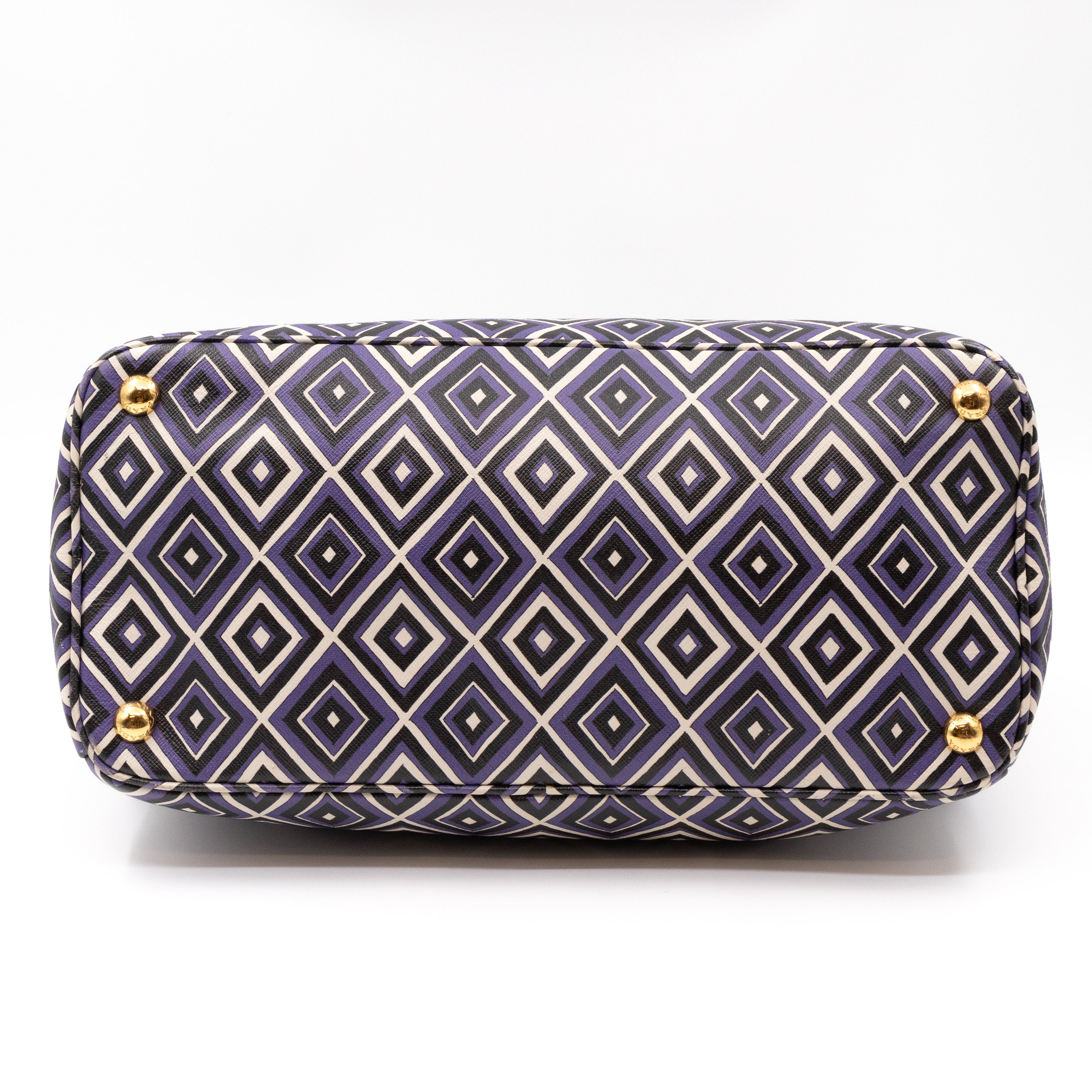 Tote Bag Diamond Print Leather
