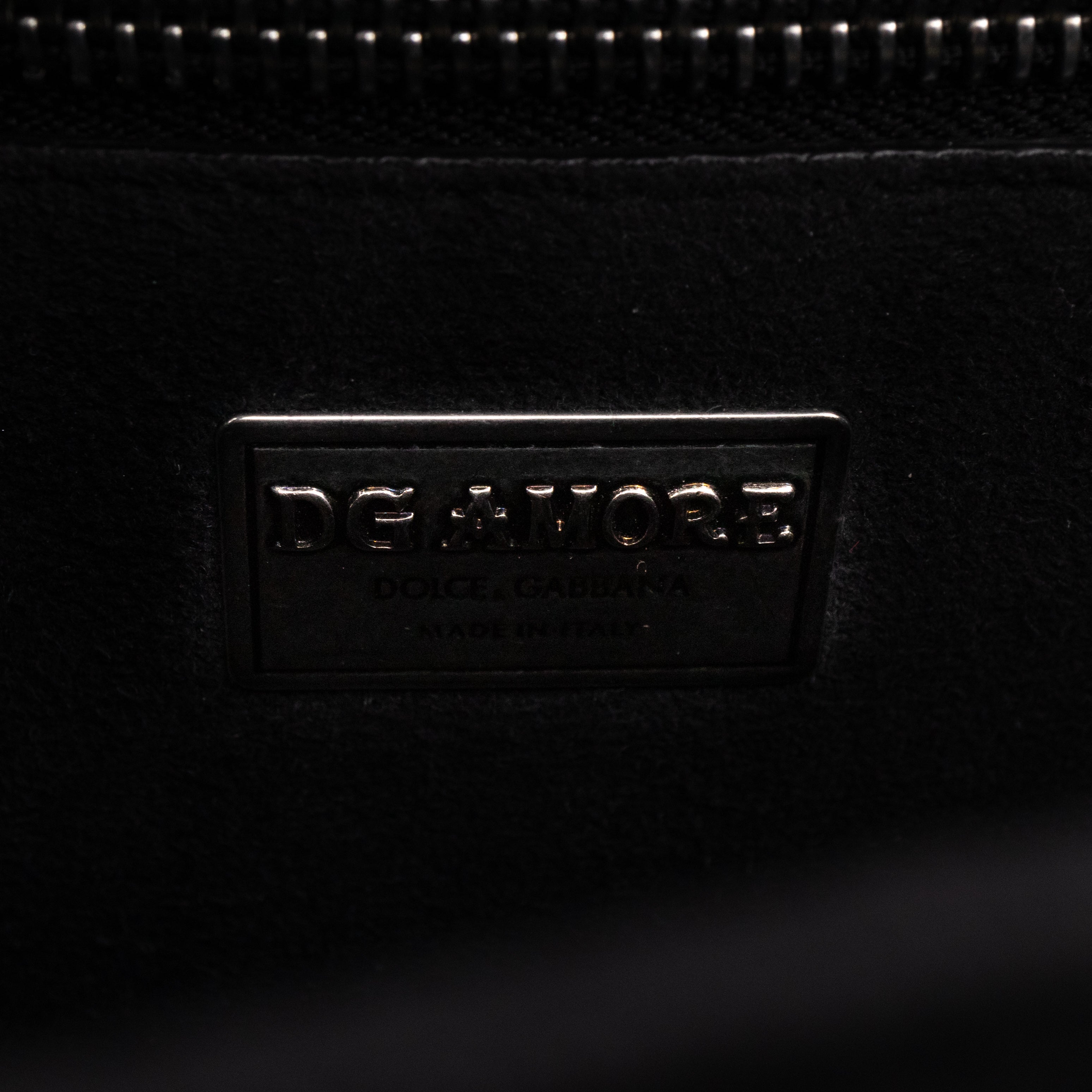 DG Amore Bag Tweed & Leather Black