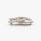 CC Brooch Scalloped Matte Silver
