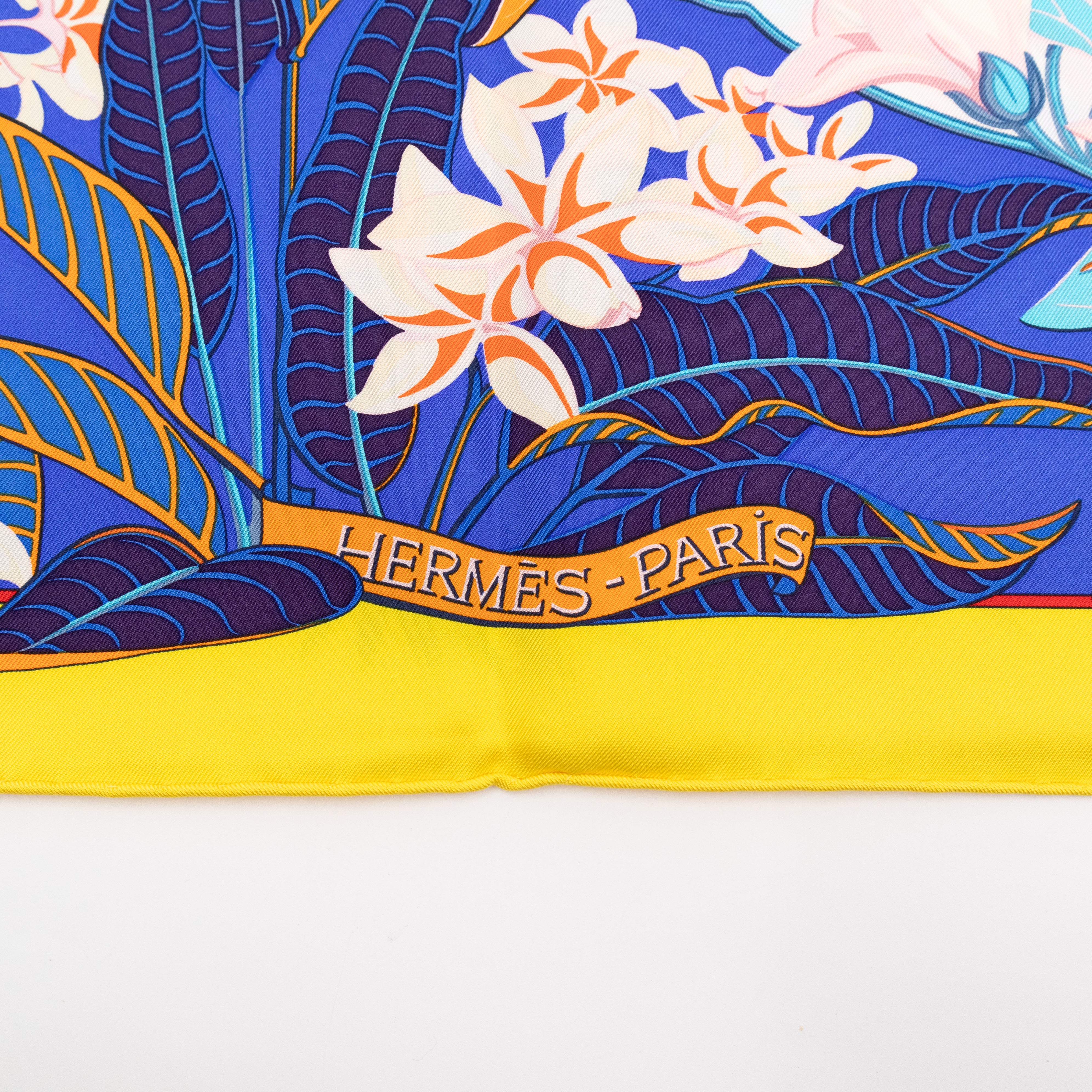 Silk Scarf 90 Flamingo Party