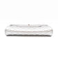Fold Up Again Clutch Silver Metallic Leather