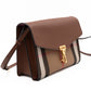 Macken Crossbody Bag House Check & Brown Leather