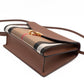 Macken Crossbody Bag House Check & Brown Leather