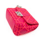 Miss Dior Small Embroidered Pink Leather