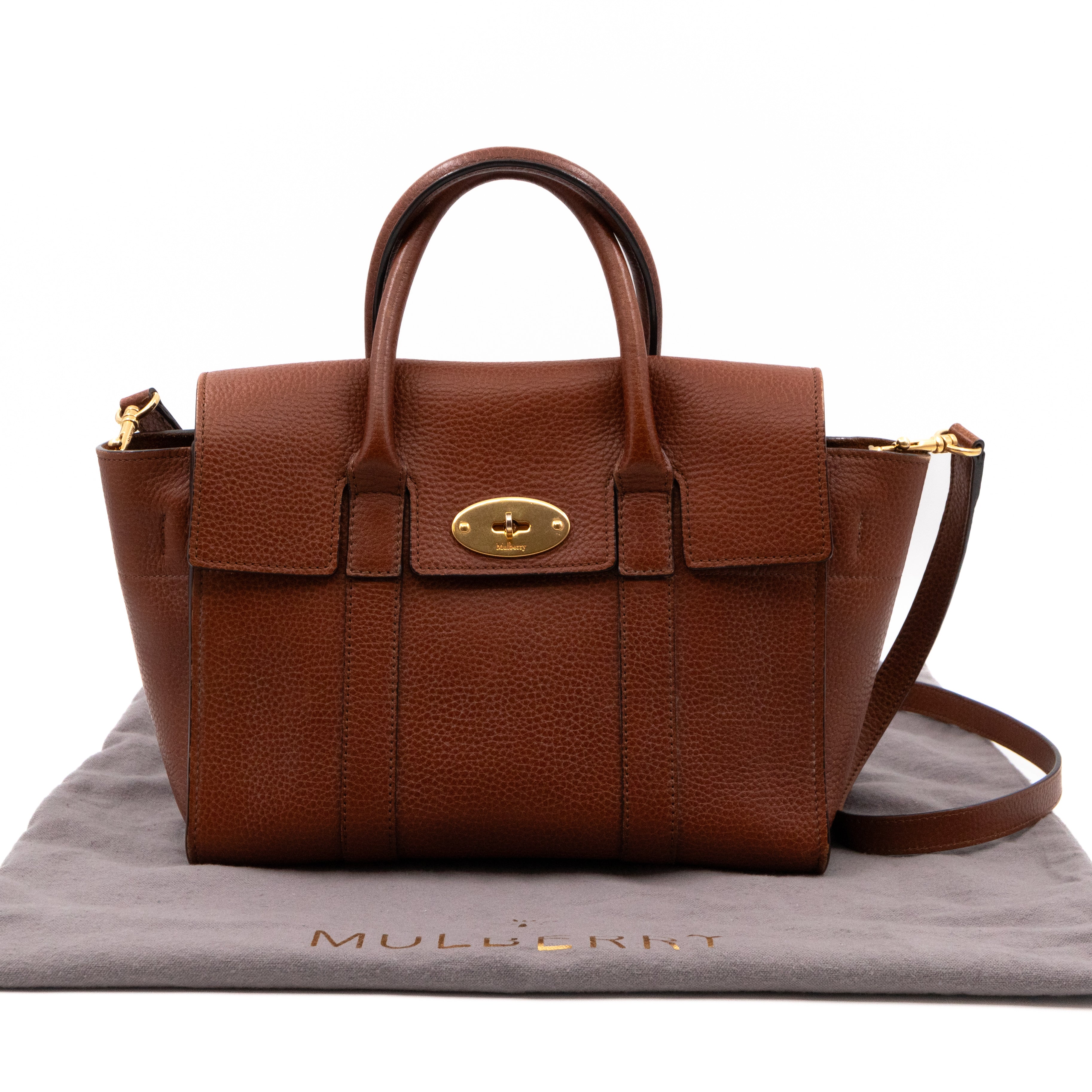 Small New Bayswater Oak Brown Leather