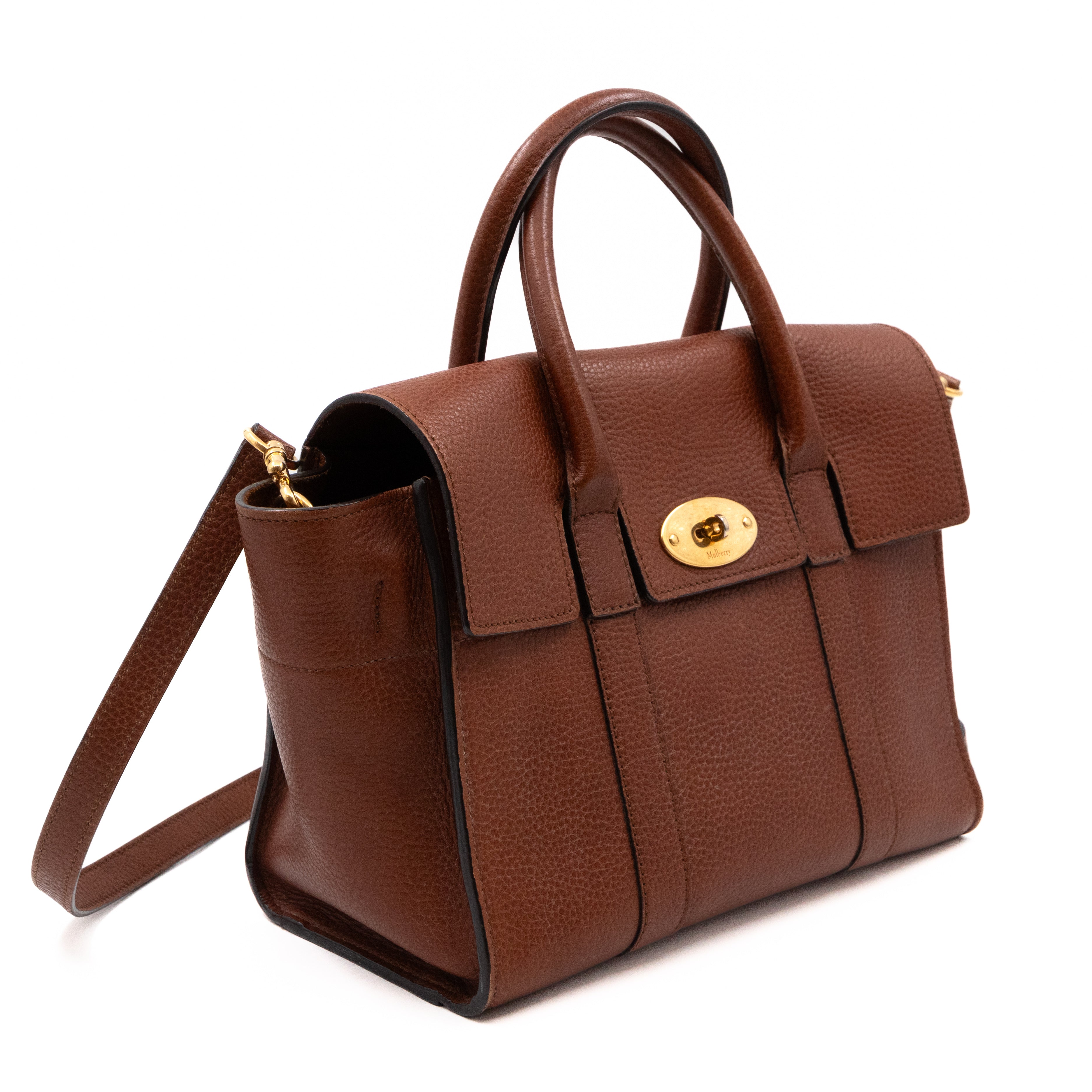Small New Bayswater Oak Brown Leather