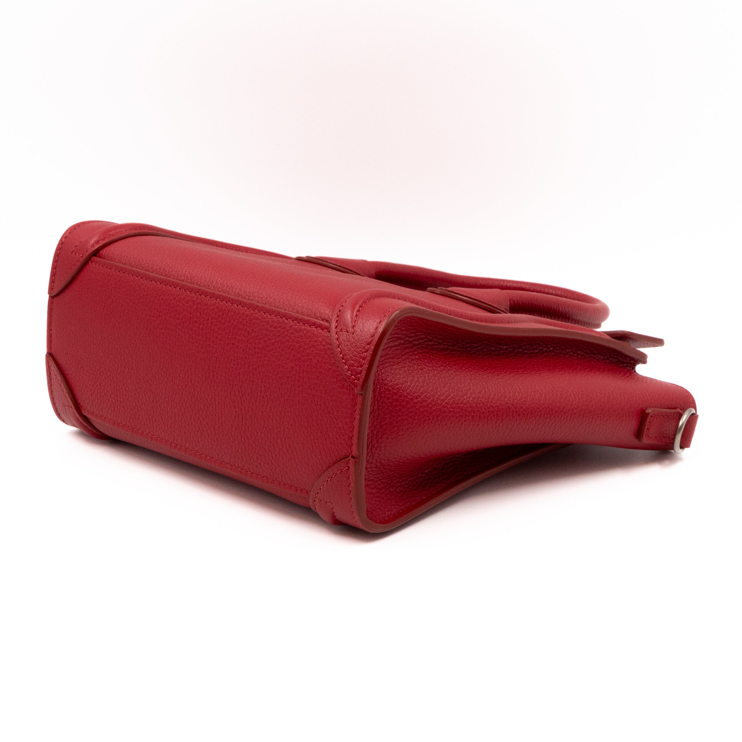 Nano Luggage Red Leather