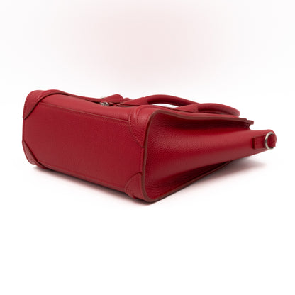 Nano Luggage Red Leather