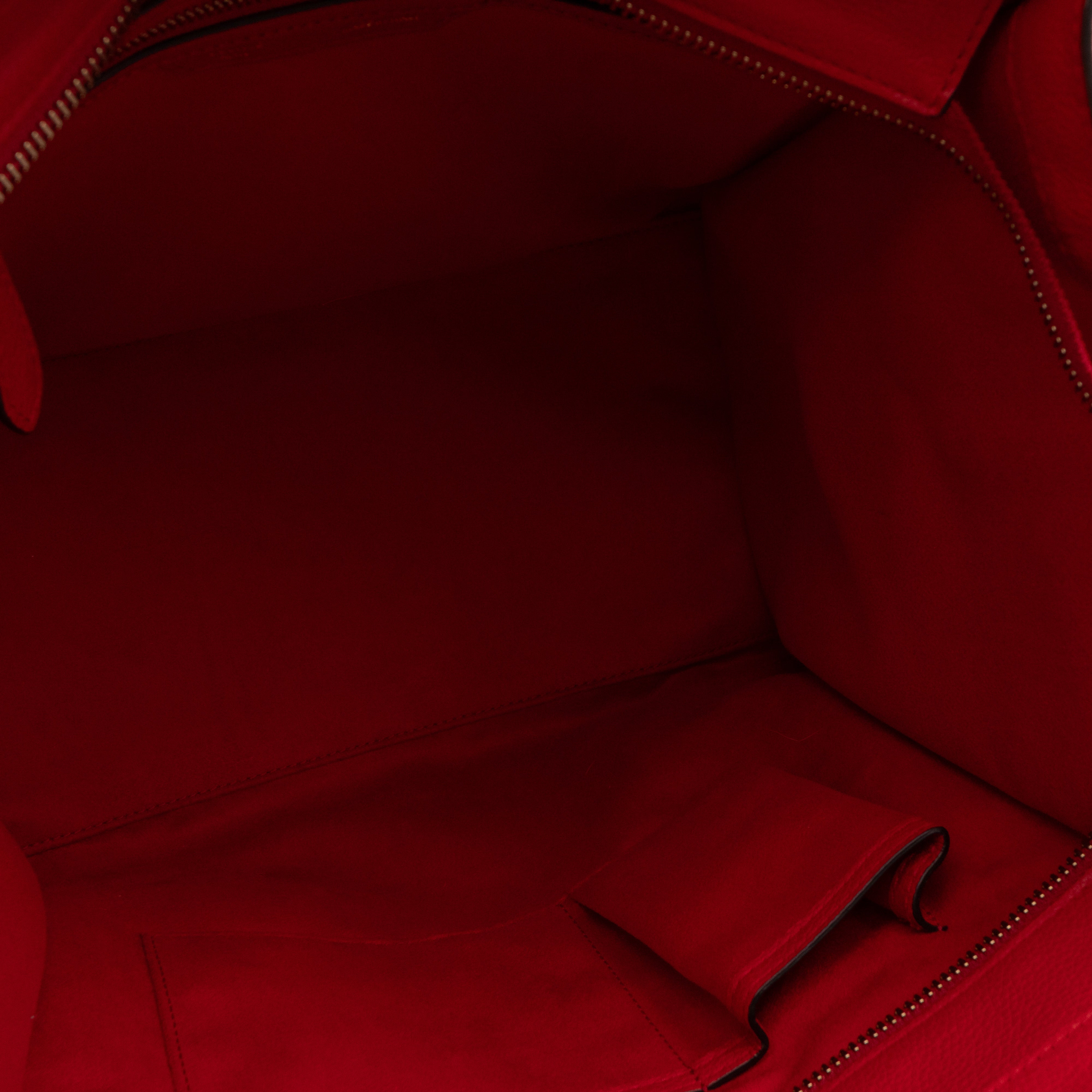 Mini Luggage Red Leather