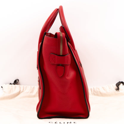 Mini Luggage Red Leather