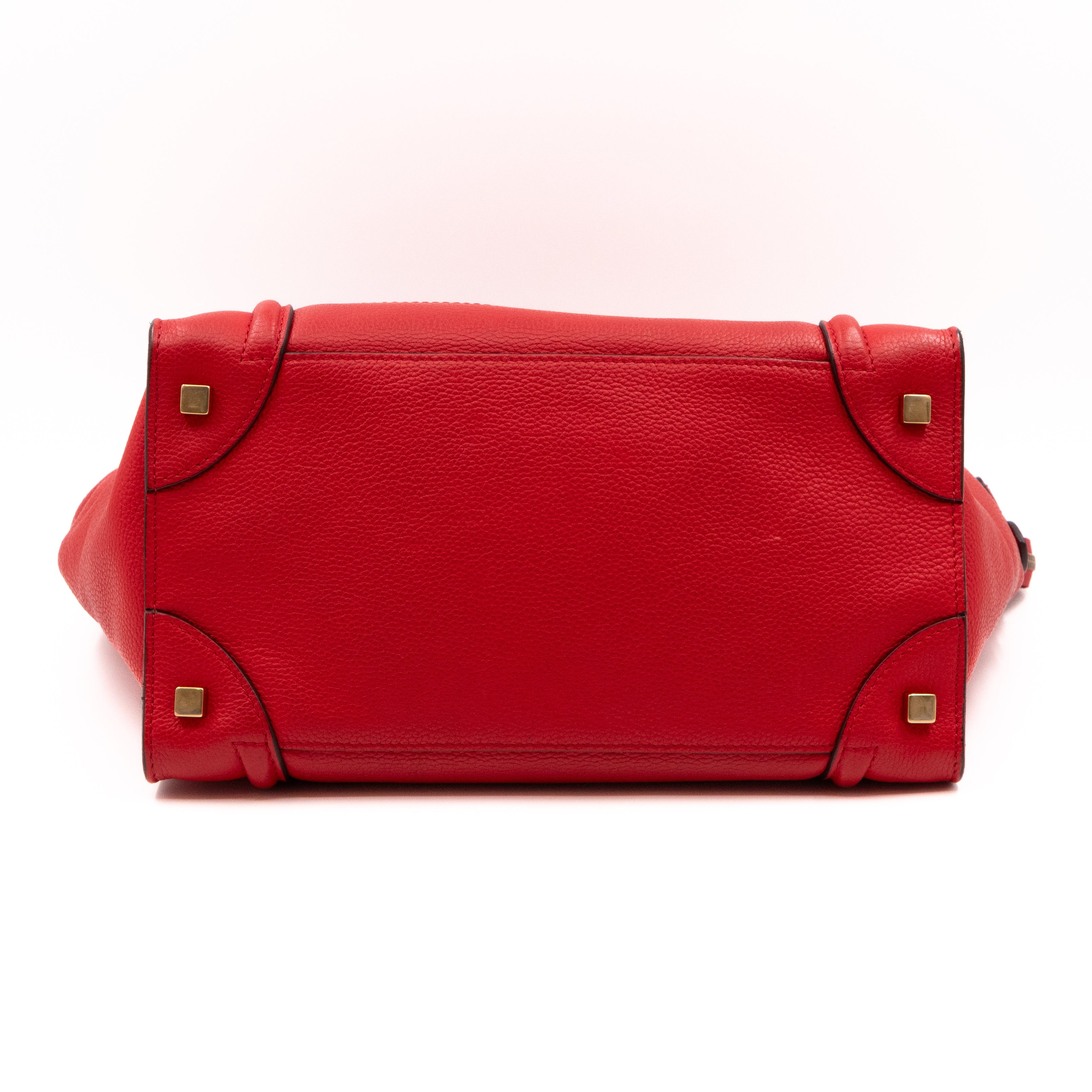 Mini Luggage Red Leather