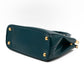 Galleria Small Double Zip Cobalto Saffiano Vernice