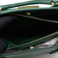 Galleria Medium Single Zip Green Saffiano