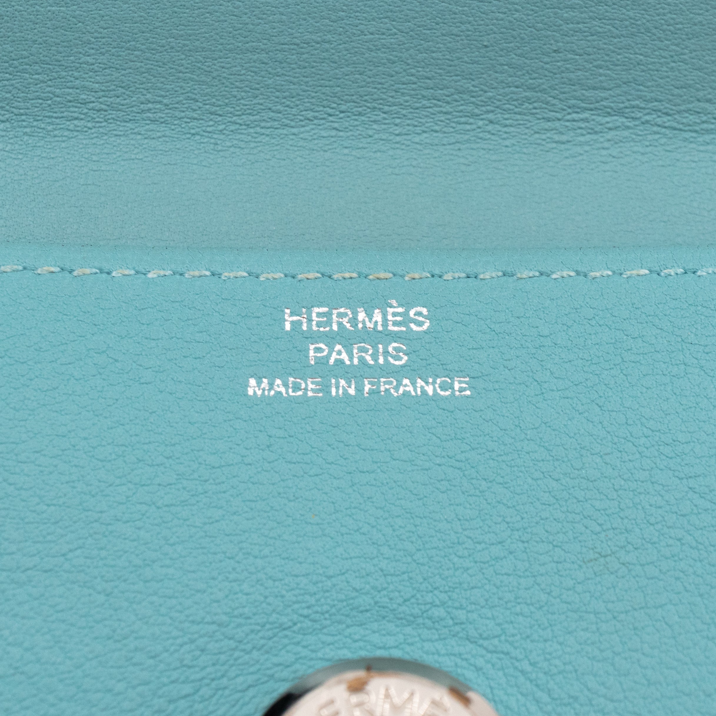 Dogon Card Holder Turquoise Leather