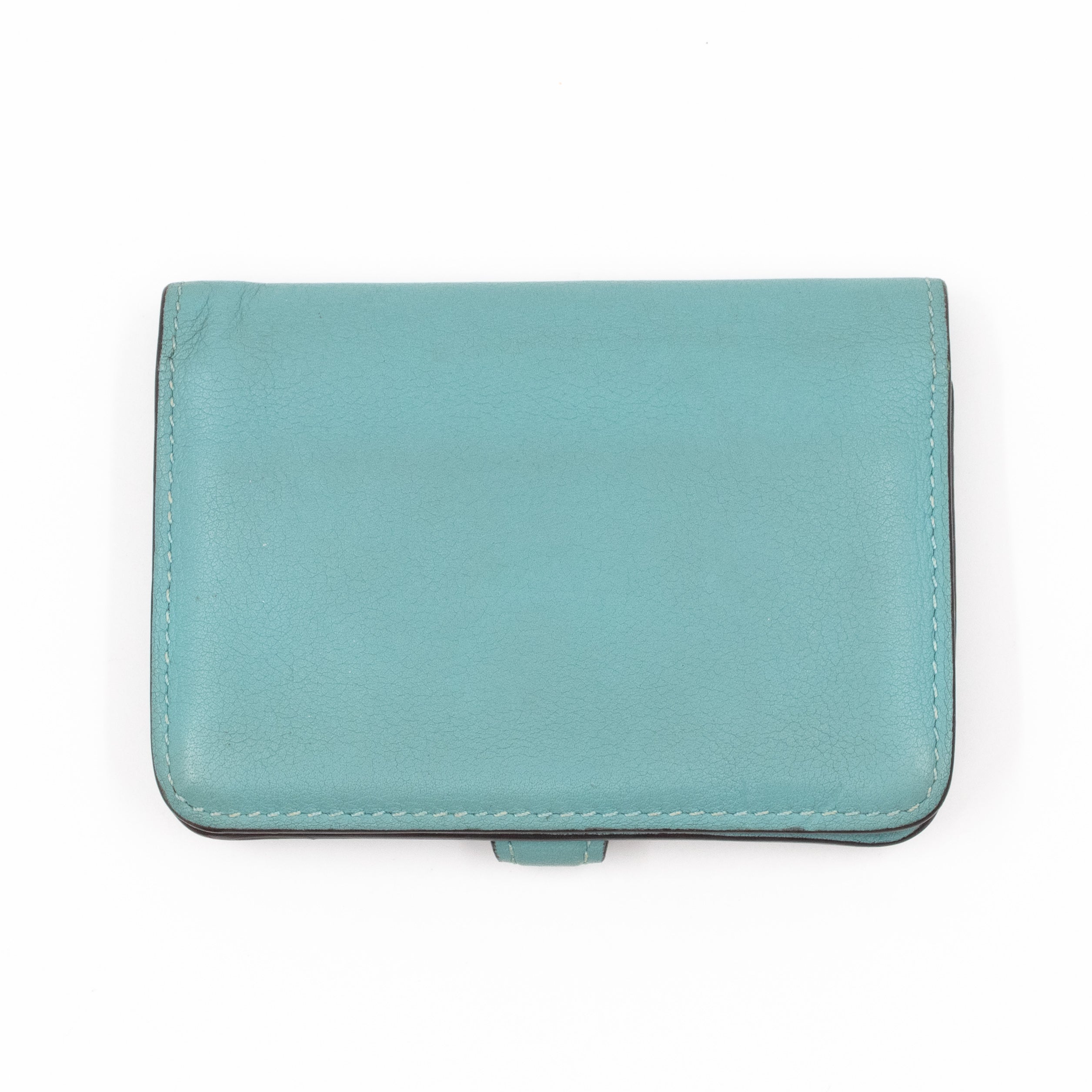 Dogon Card Holder Turquoise Leather
