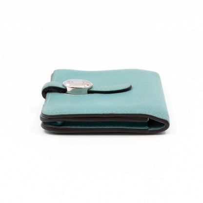 Dogon Card Holder Turquoise Leather