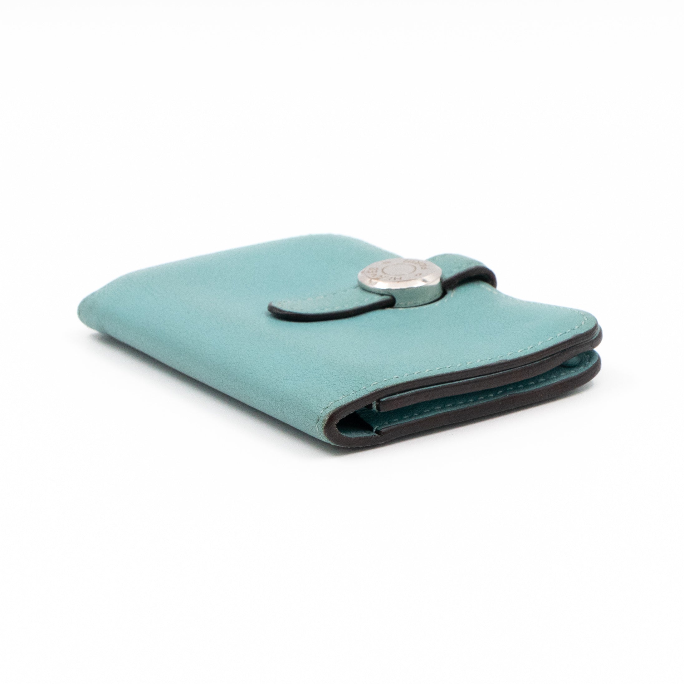 Dogon Card Holder Turquoise Leather