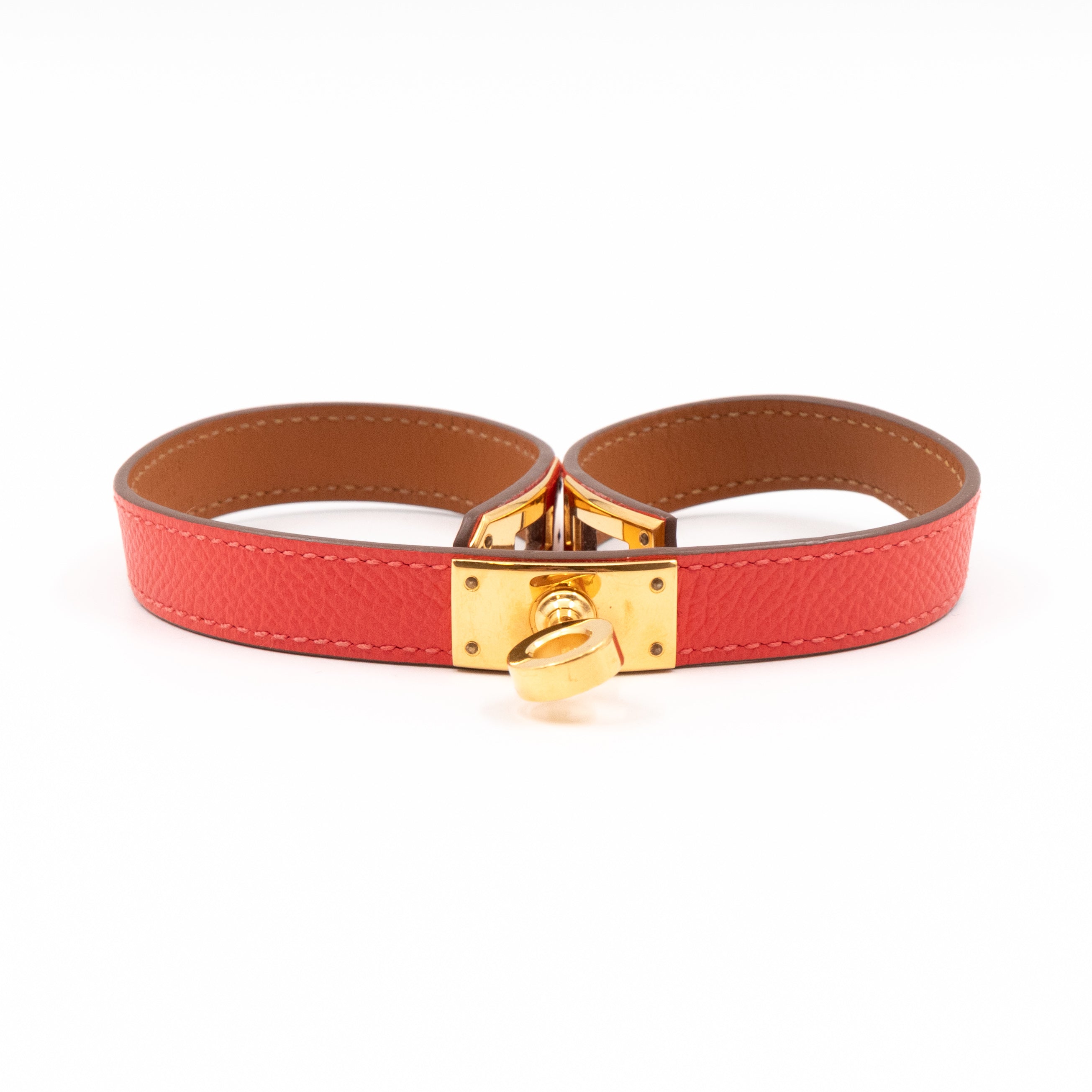Kelly Double Tour Bracelet Rose Jaipur Leather