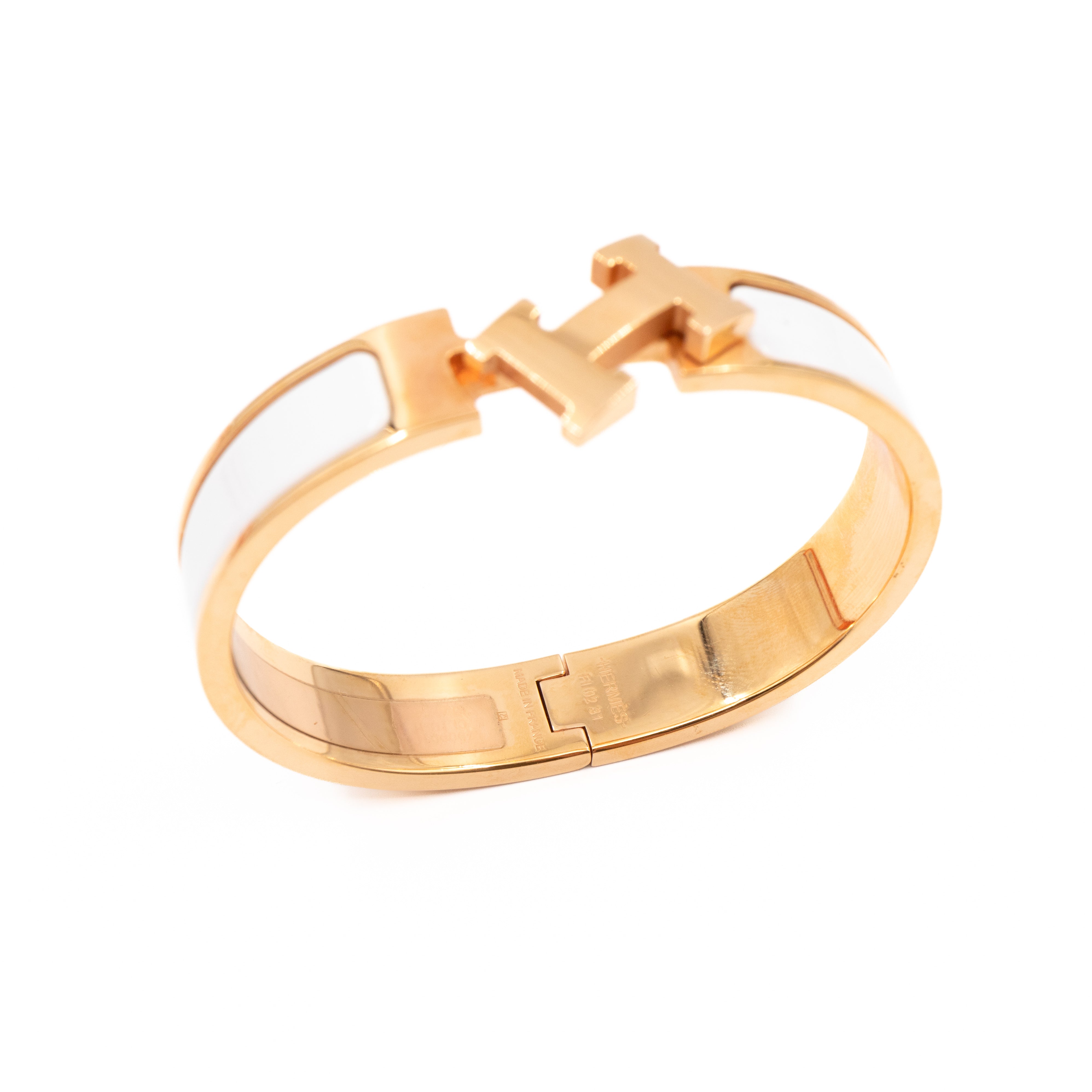 Clic H Bracelet White Gold
