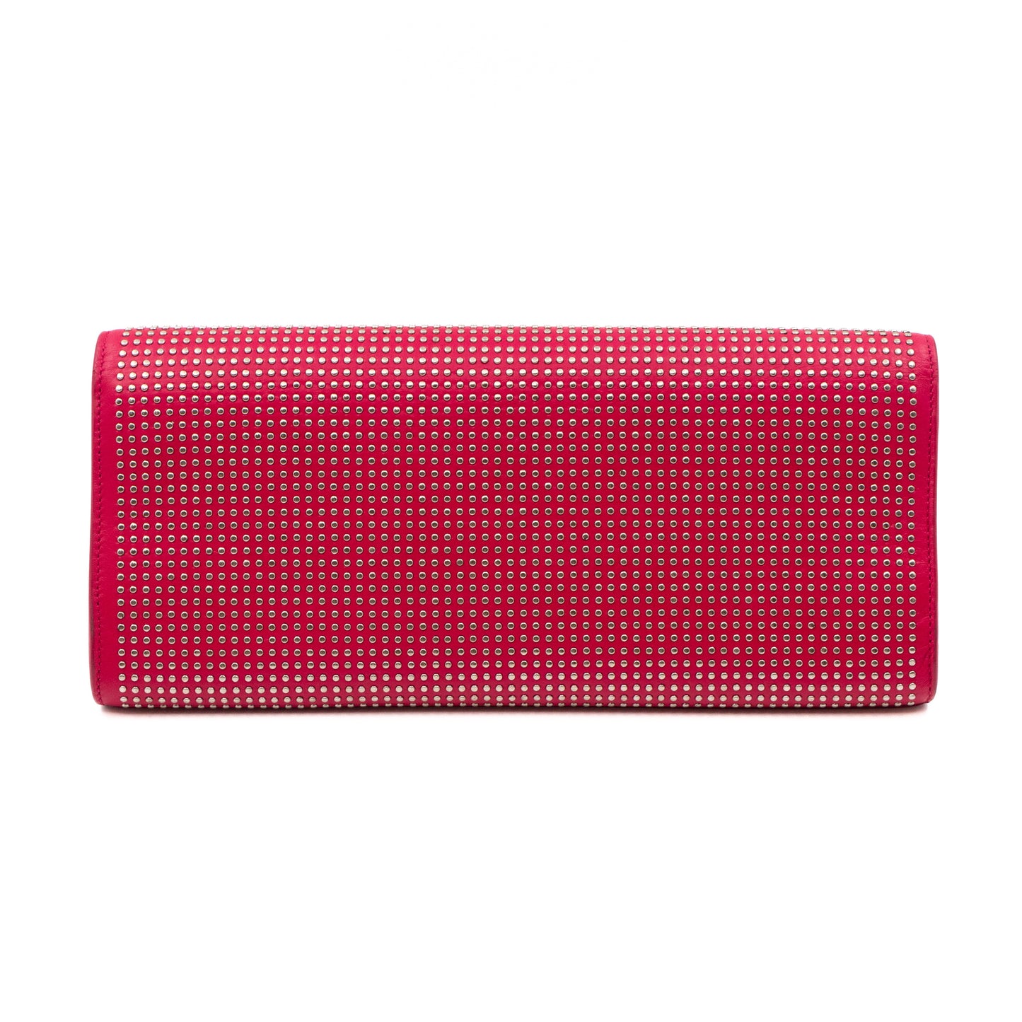 Lutetia Clutch Studded Pink Leather