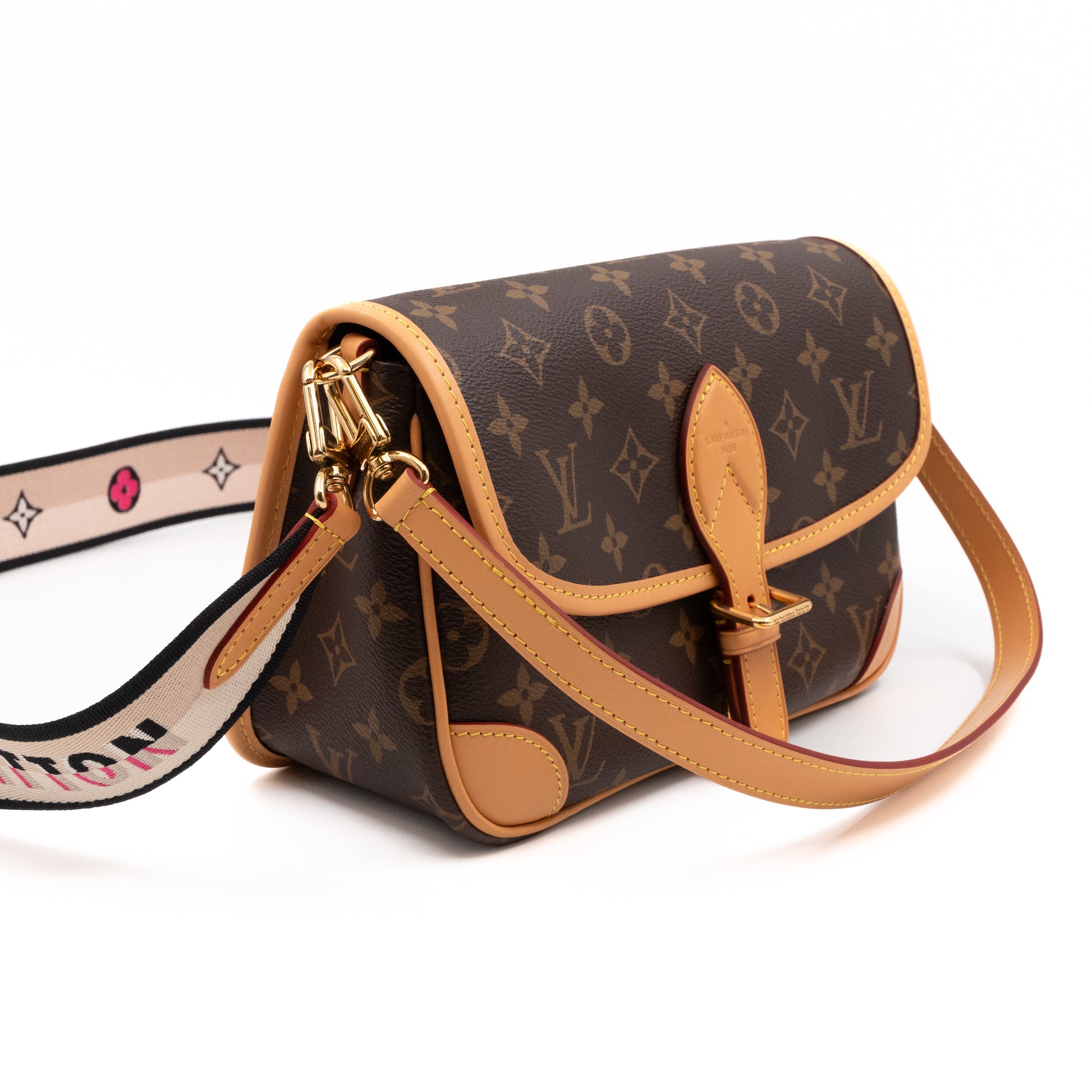 Louis Vuitton Diane Bag Monogram Canvas with Jacquard Strap GHW (New V