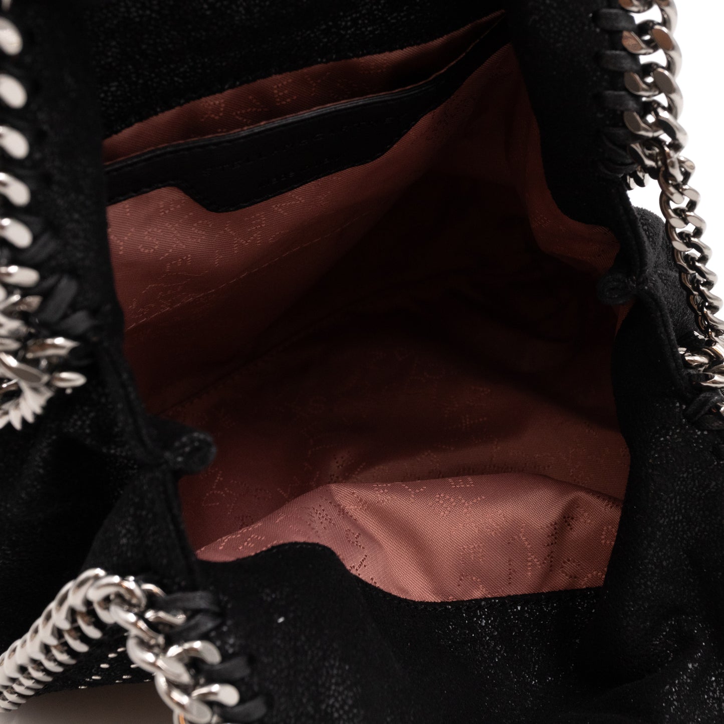 Falabella Mini Fold Over Tote Studded Black