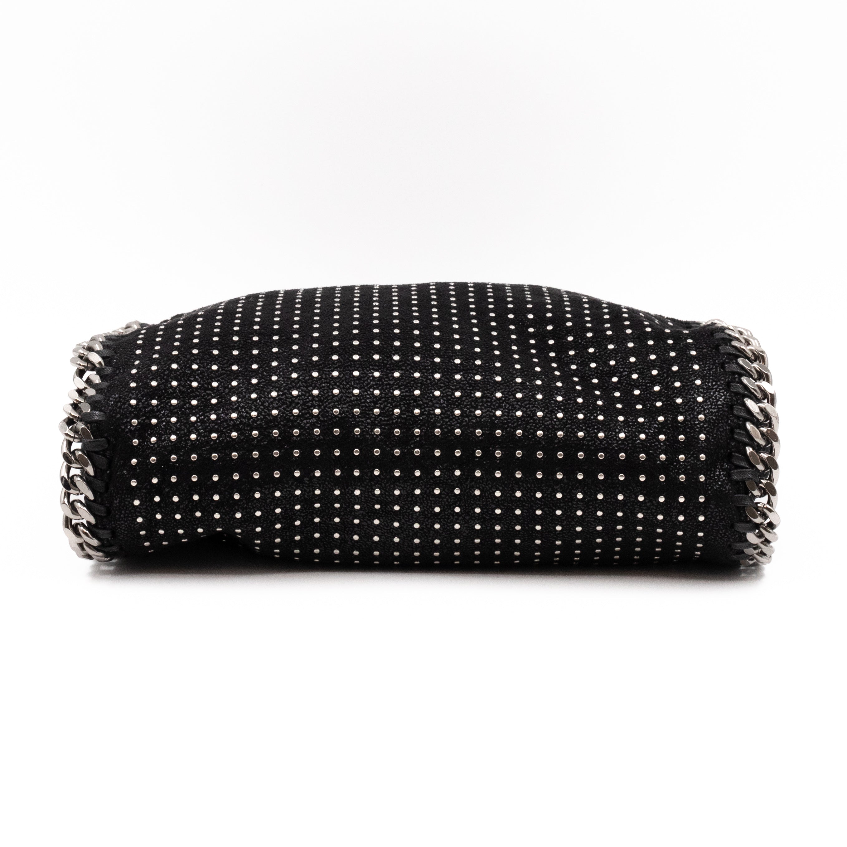Falabella Mini Fold Over Tote Studded Black