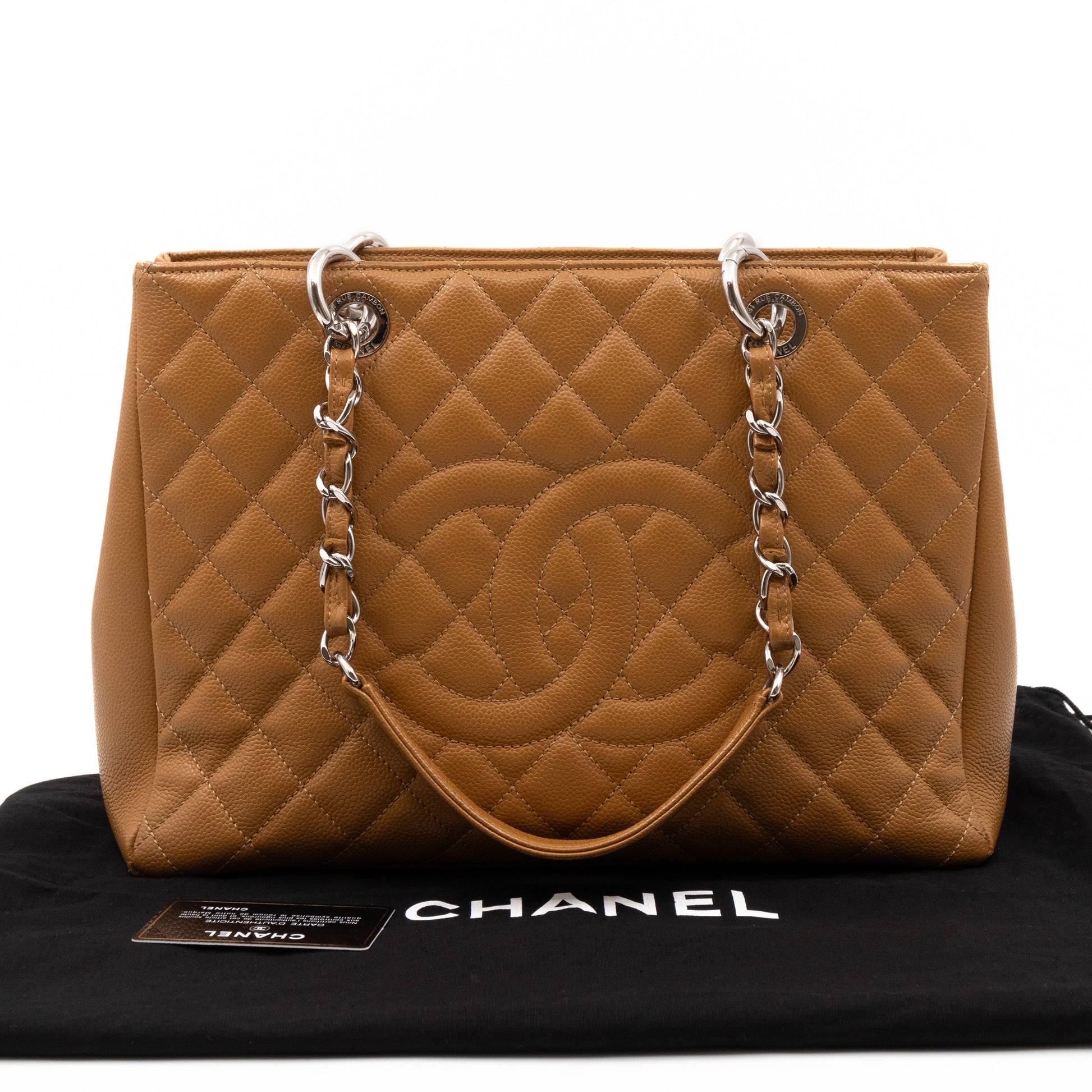 Chanel GST Beige Caviar Leather