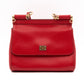 Sicily Small Dauphine Leather Red