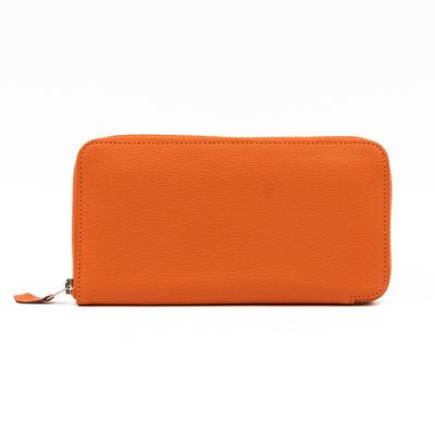 Azap Classique Long Wallet Orange Leather