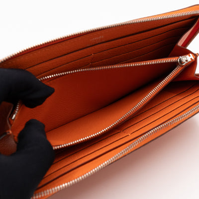 Azap Classique Long Wallet Orange Leather
