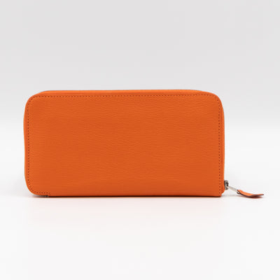 Azap Classique Long Wallet Orange Leather