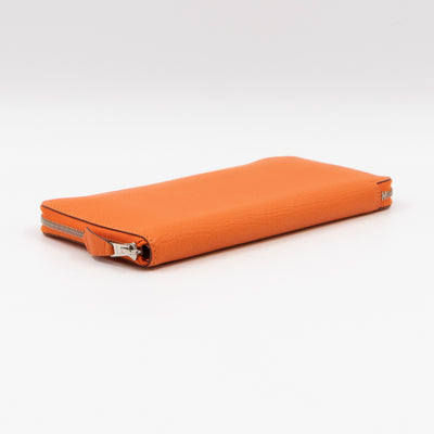 Azap Classique Long Wallet Orange Leather
