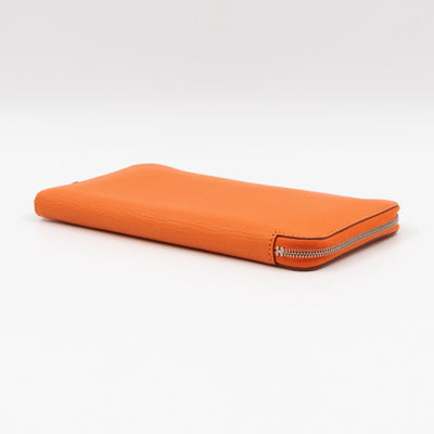 Azap Classique Long Wallet Orange Leather