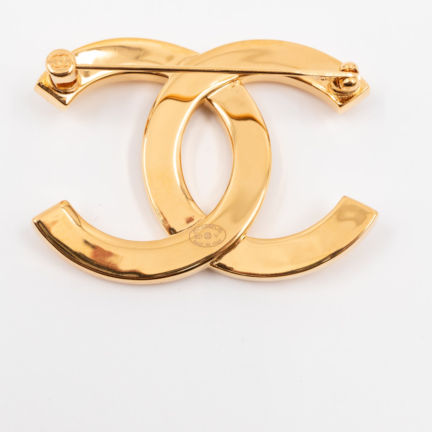 CC Brooch Letters Gold