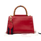 Nymphaea Small Top Handle Red Leather