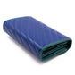GG Marmont Diagonal Matelassé Chain Wallet Blue Leather