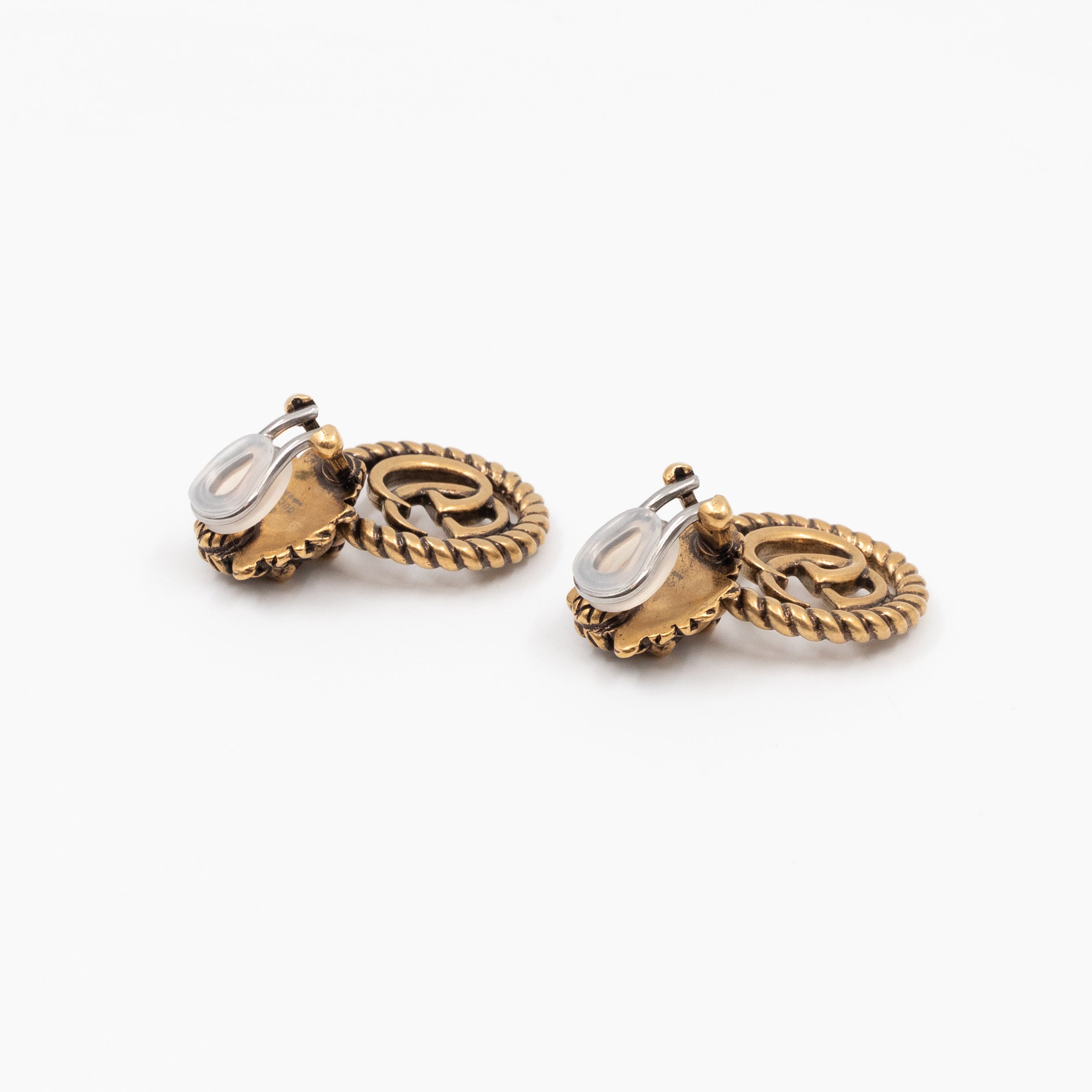 Lion Head GG Clip-On Earrings