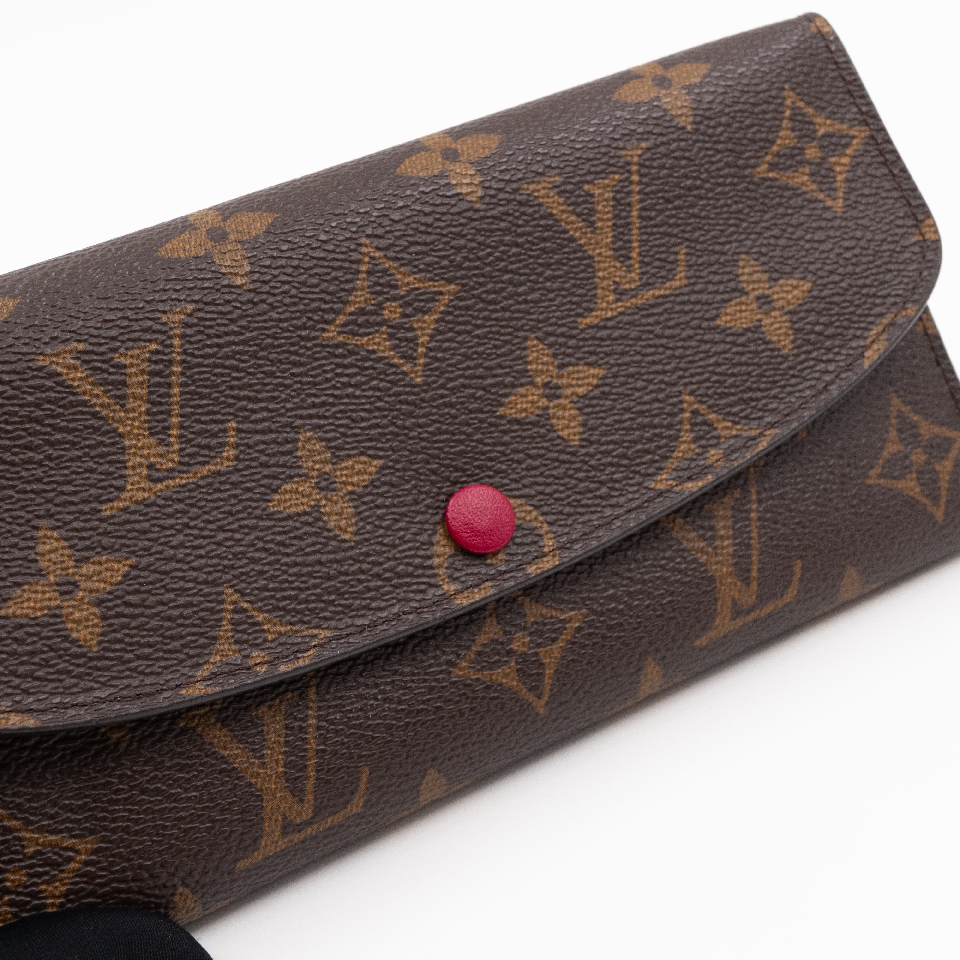 Emilie Wallet Monogram Fuchsia